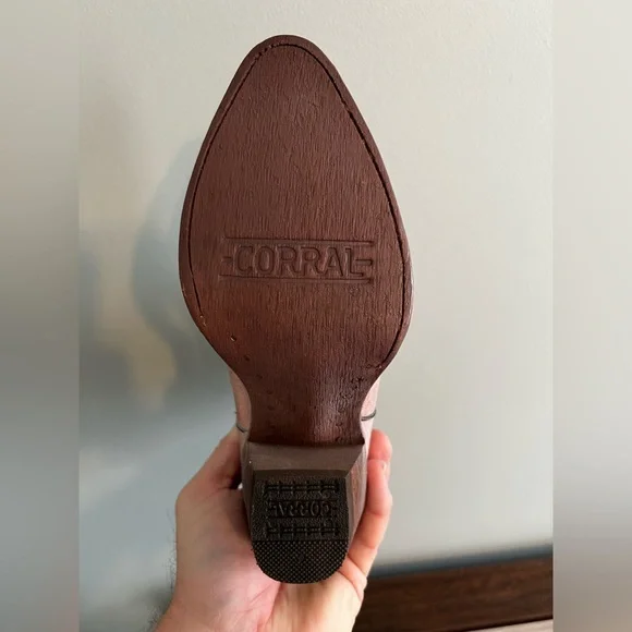 Corral Pink Western Cowboy Boots - Picture 4 of 6